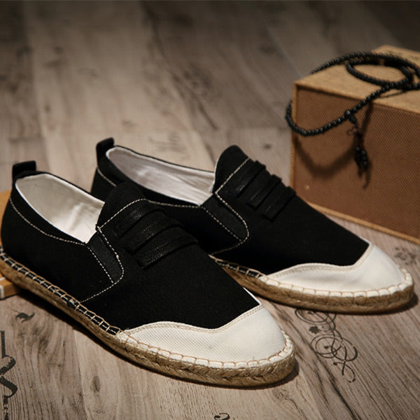 Calzado casual de lino para hombre