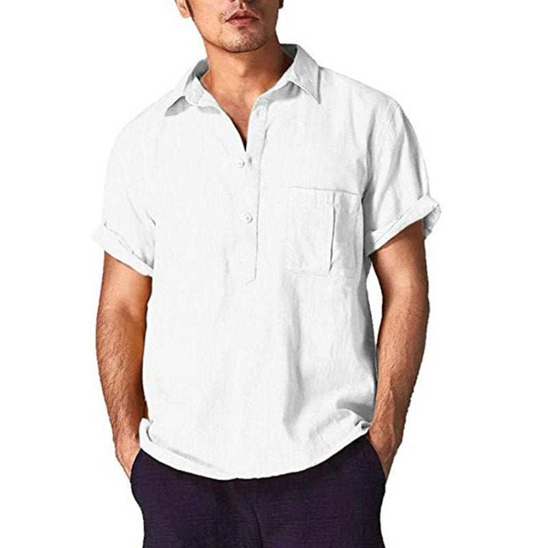 Herren lässiges Leinenhemd