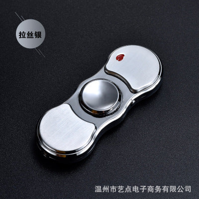Fingertip gyro turns with lamp cigarette lighter