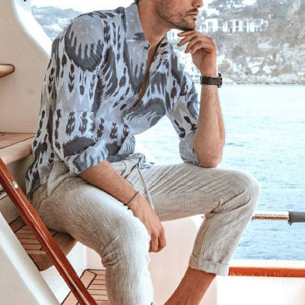 Camisas casuales estampadas para hombres