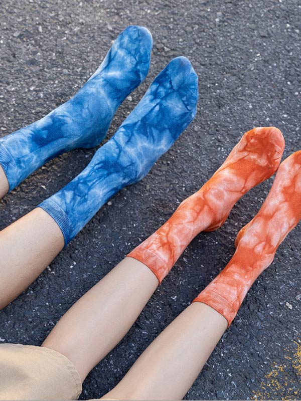 Pintura vintage vintage para calcetines de mujer