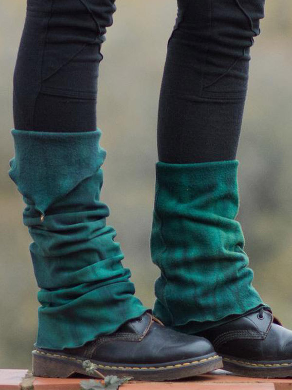 Moterų derliaus spalvos ekologiškos medvilnės dažymas „LegWarmer“