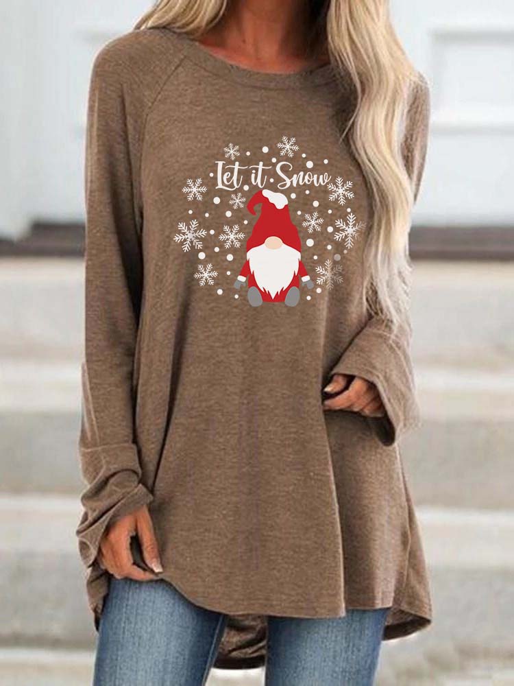 Lass es schneien Gnome Cosy Winter Shirt