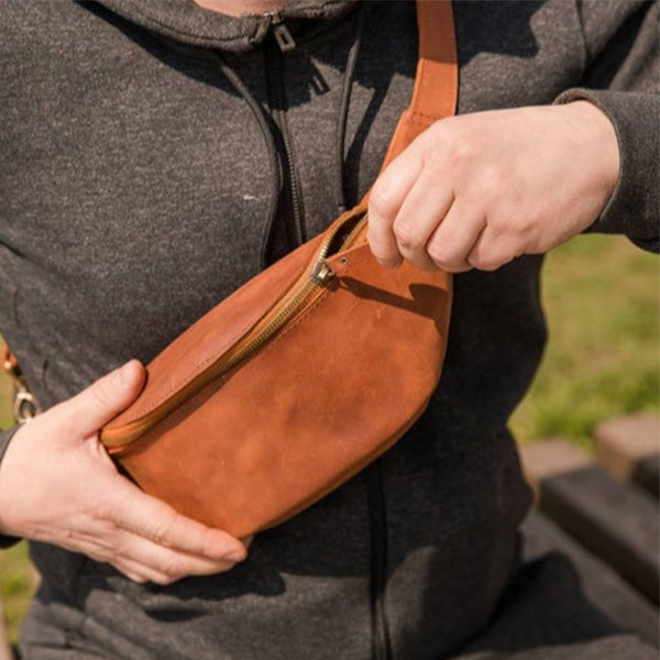 Riñonera retro para hombre