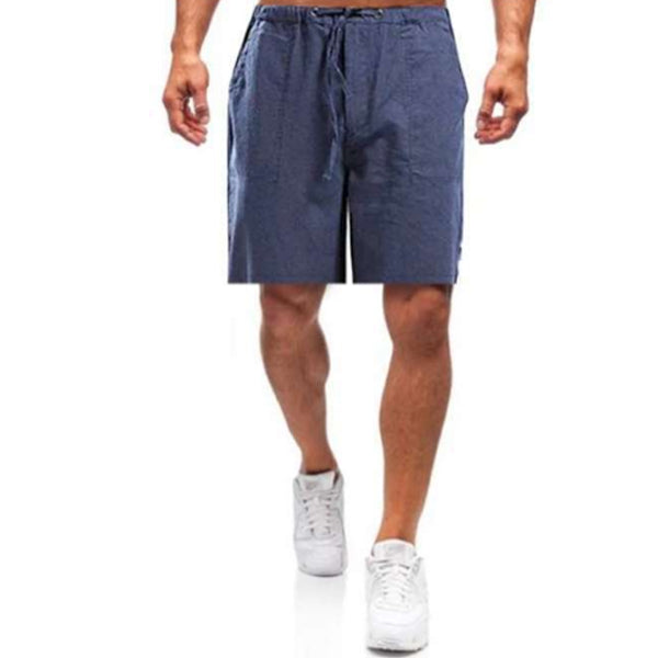 Shorts decorativos sueltos y cómodos para hombres con varios bolsillos