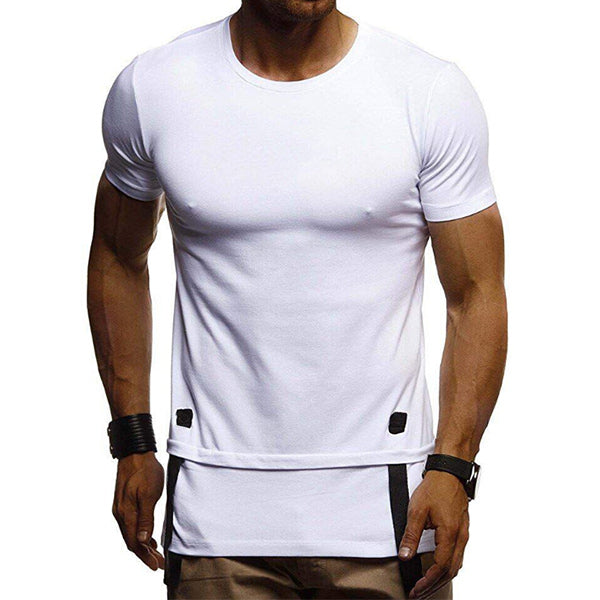 Camiseta cómoda de un color para hombre