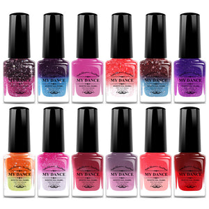 Temperature change color, toxic nail polish - Easy to peel and quick-drying, organic water-based nail polish