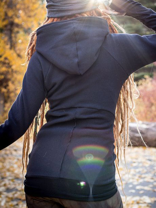 Vintage Vintage Ethno Print Hoodie für Frauen