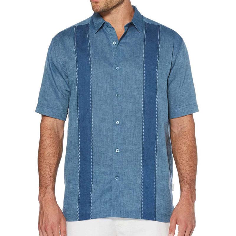 Vyriški „Urban Summer Cool“ marškinėliai su patogiais dryžuotais dryžuotais trumpomis rankovėmis