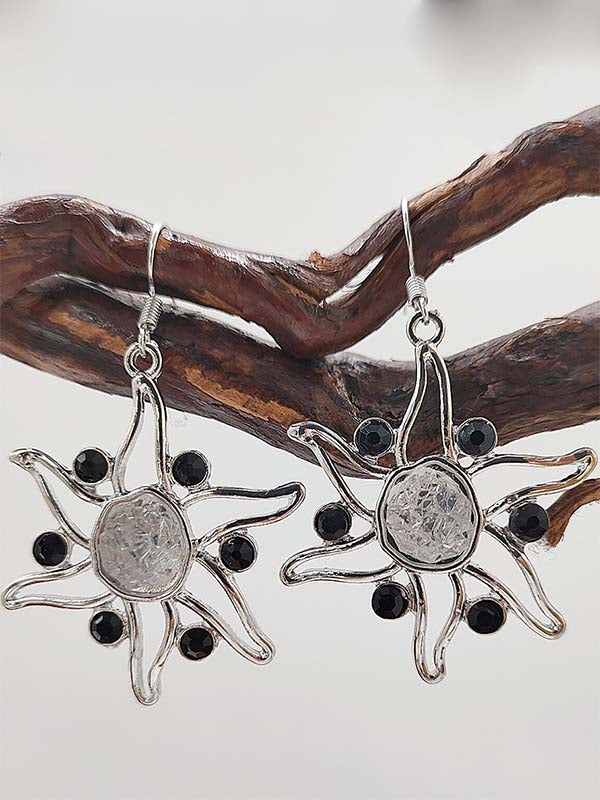 Pendientes de mujer con estrellas de cristal pentagrama