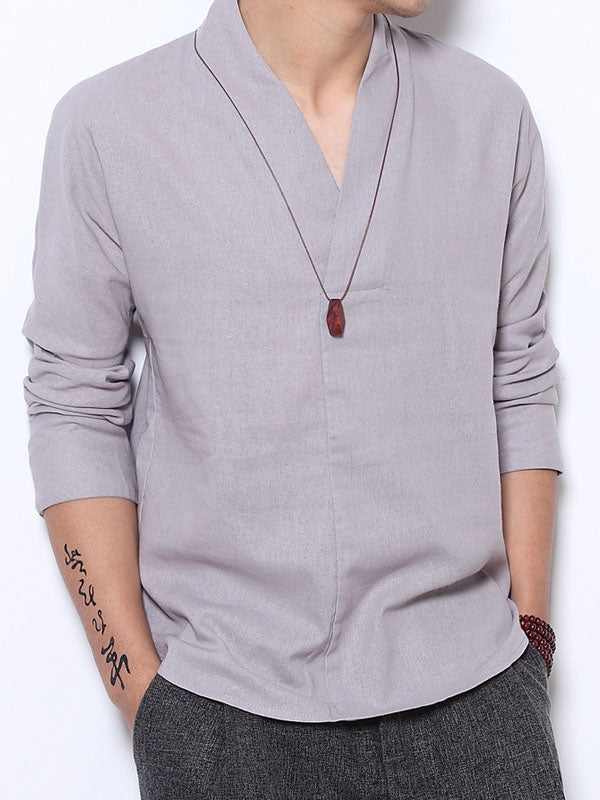 Camiseta de hombre con escote en V