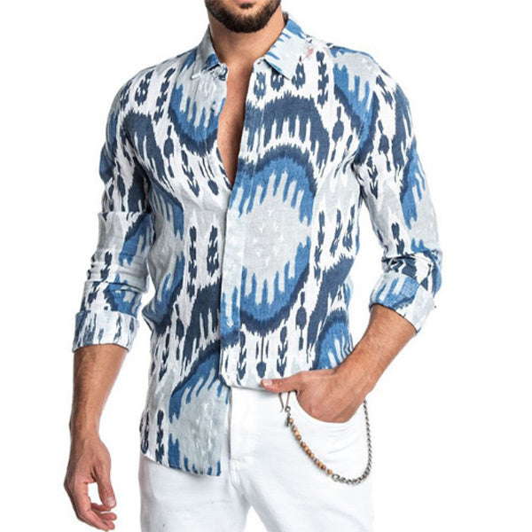 Camisas casuales estampadas para hombres