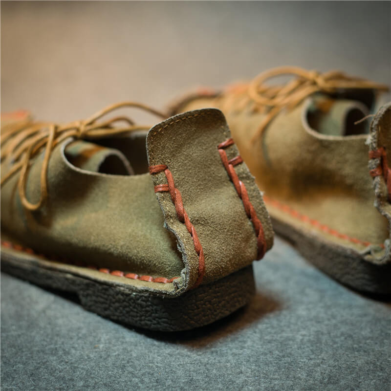 Zapatos vintage de ante tejido vintage