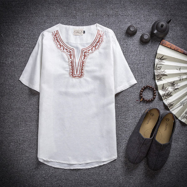 Camisas bordadas para hombres