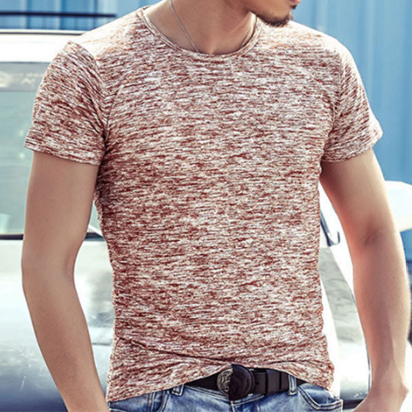 Camisa súper elástica de manga corta para hombre.