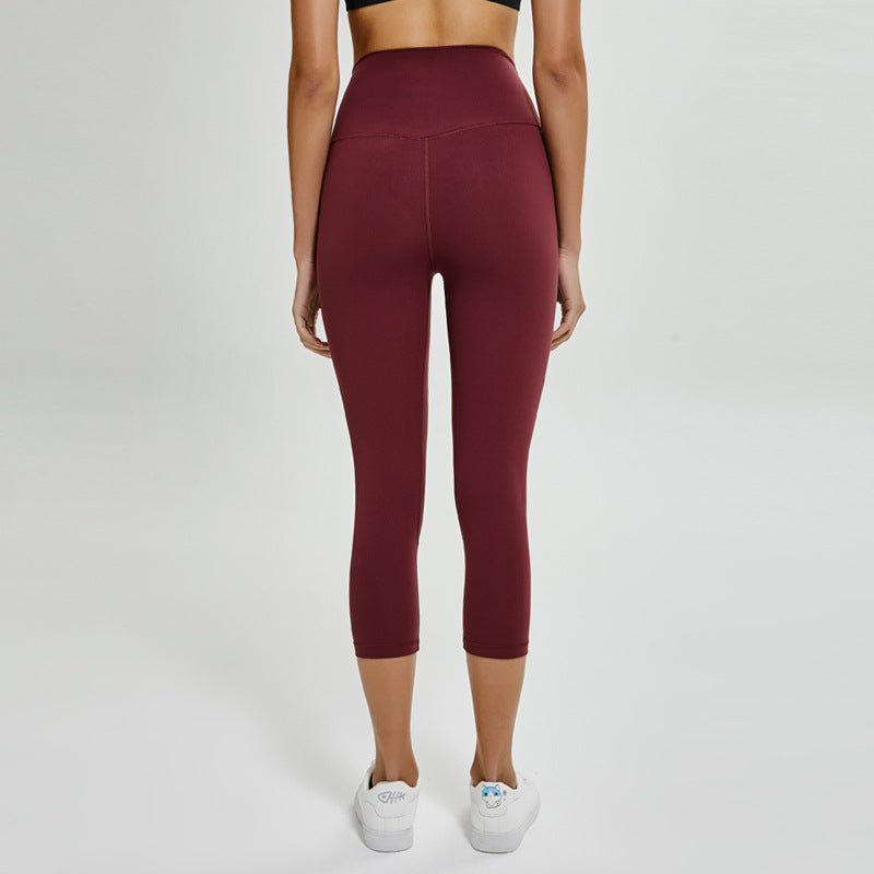 Cintura alta desnuda capri