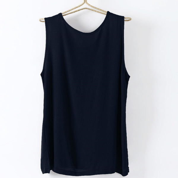 Lose und bequeme Leinenweste für Herren