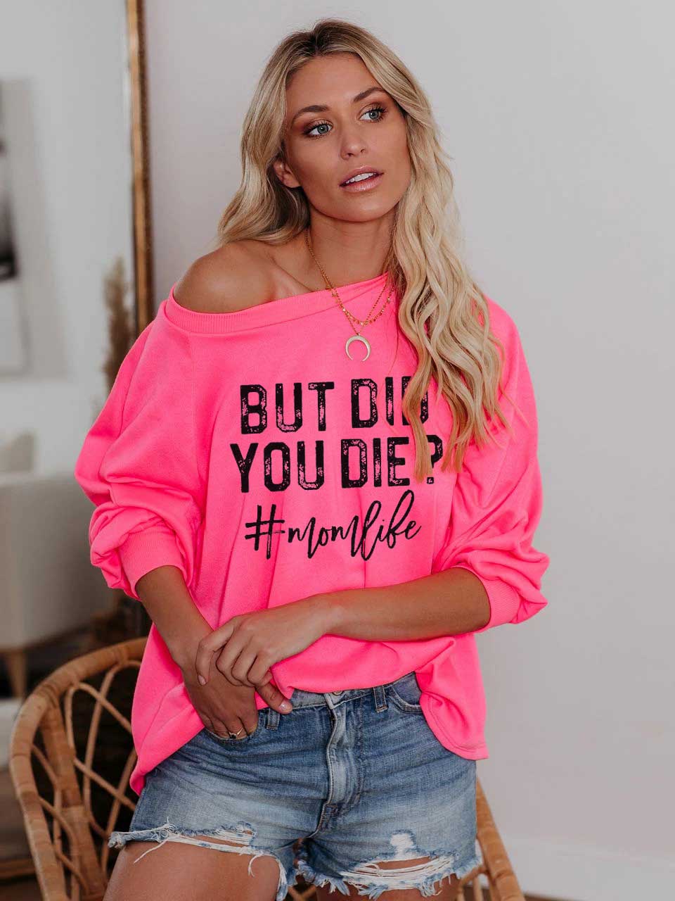 Aber bist du gestorben? Momlife Long Sleeve Tops