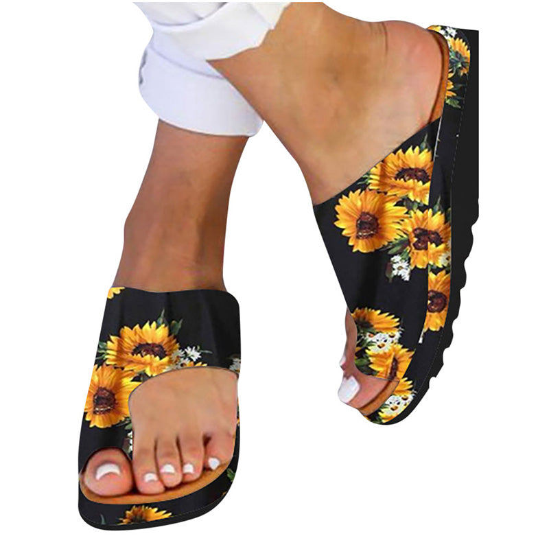 Damen Sunflower Wedge Sandalen mit mittlerem Absatz