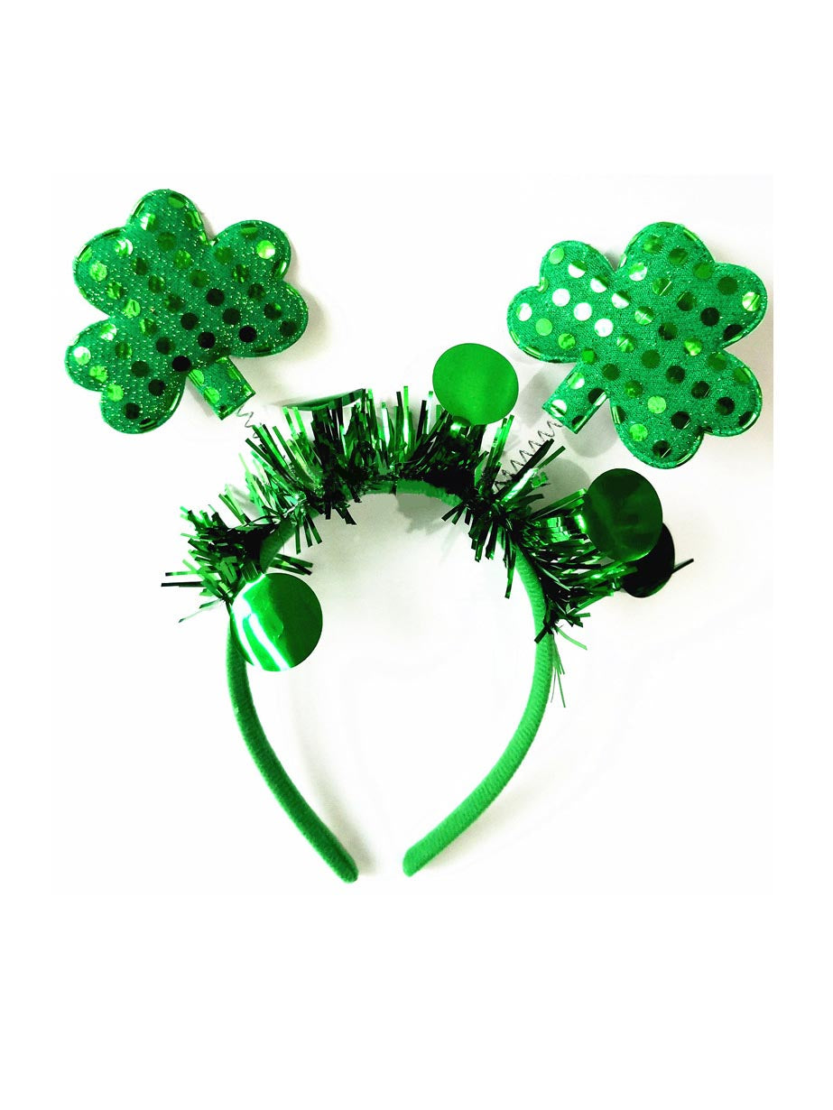 Tocado festivo irlandés con trébol St. Para el día de patricio