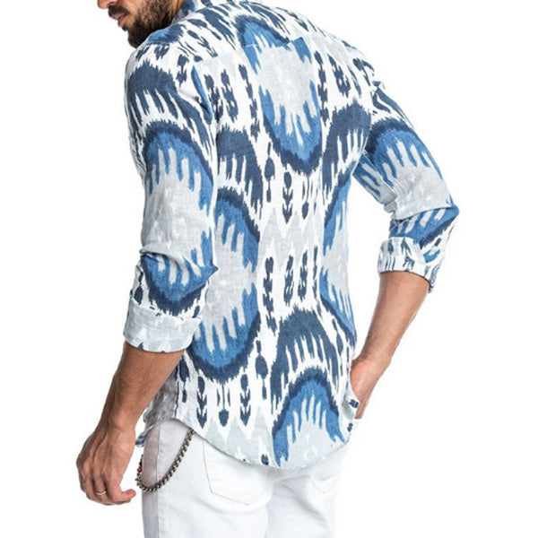 Camisas casuales estampadas para hombres