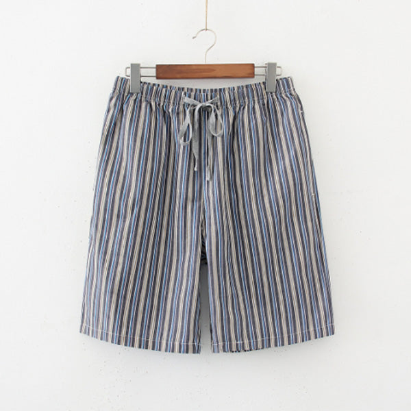 Pantalones cortos cómodos de algodón y lino para hombres