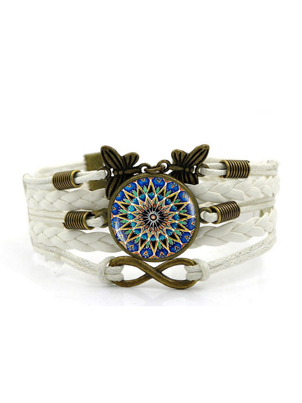 Pulsera tejida Bohemian Time Gem para mujer