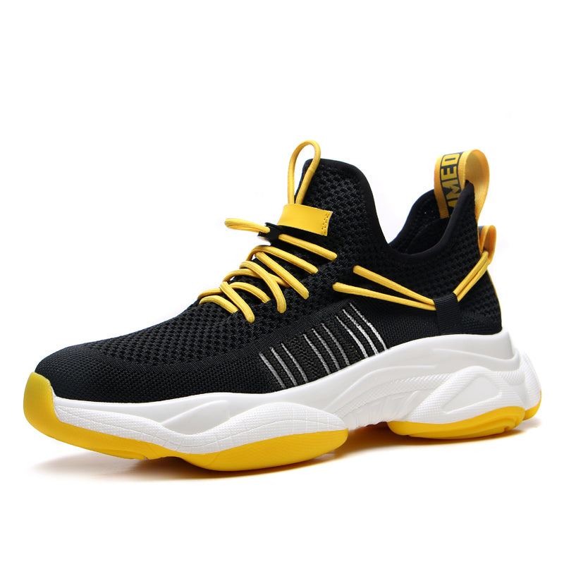 Botas de malla tejidas voladoras con cuerda