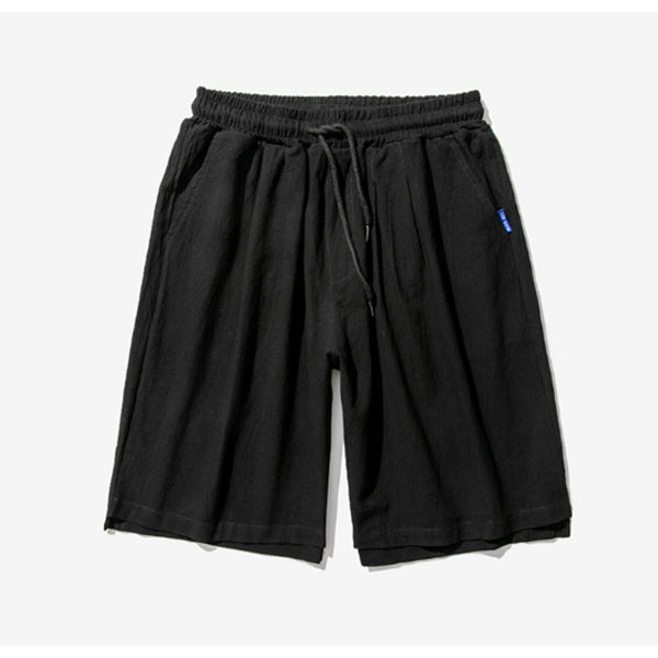 Shorts de lino para hombres rectos