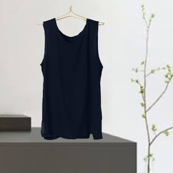 Lose und bequeme Leinenweste für Herren