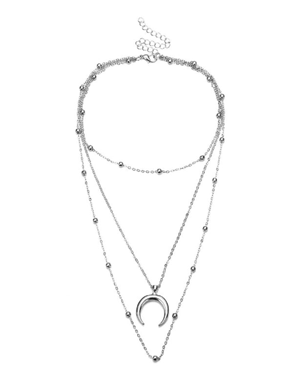 Collar de perlas de cobre vintage salvaje sexy para mujer