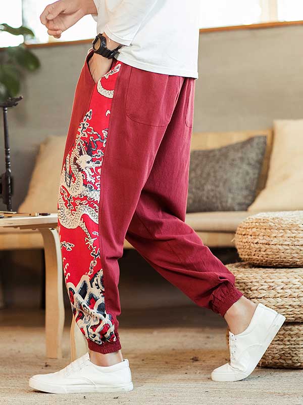 Pantalones casuales de algodón para hombre