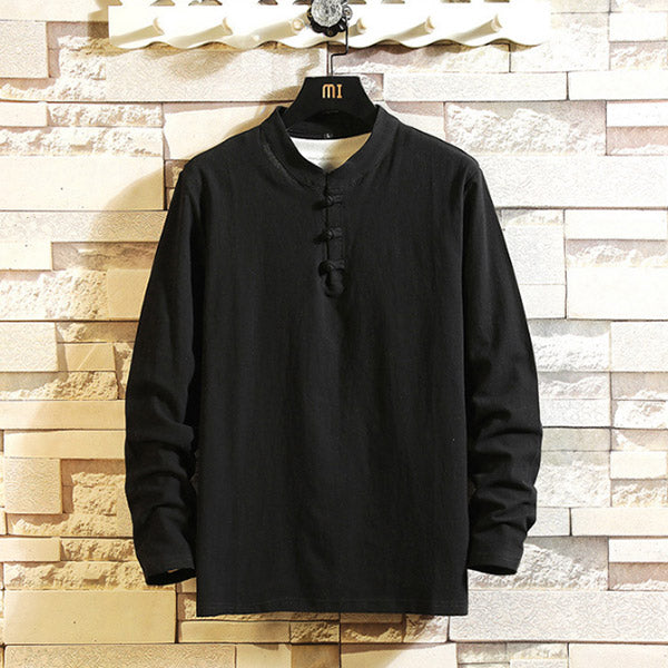 Conjunto de pantalón para hombre &quot;Loose Edition Button&quot;, de manga larga