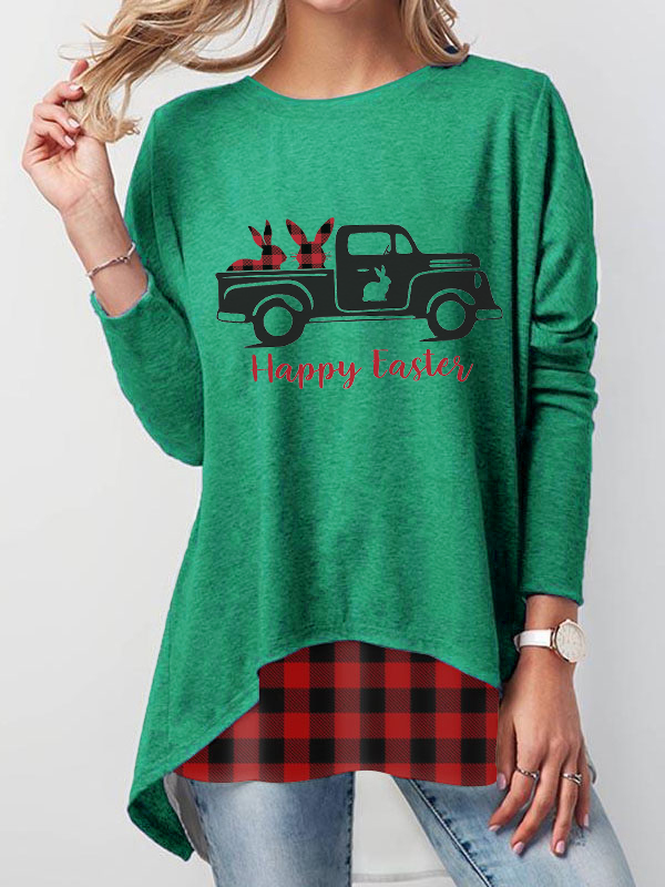 „Happy Easter Bunny“ senų sunkvežimių marškinėliai