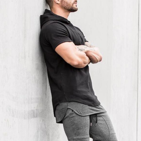 Camiseta casual y cómoda para hombre con capucha