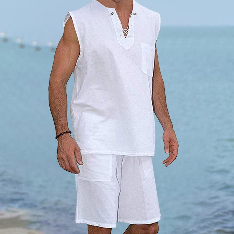 Camisa sin mangas para hombre sin mangas