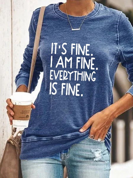 Es ist in Ordnung, mir geht es gut. Alles ist in Ordnung. Pullover