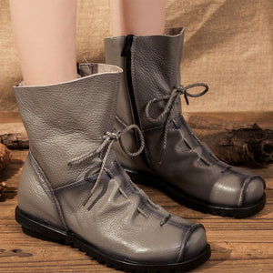 Leather Handmade Women's Boots