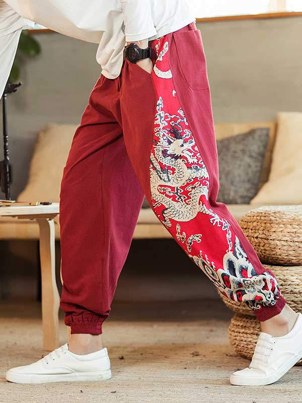 Pantalones casuales de algodón para hombre