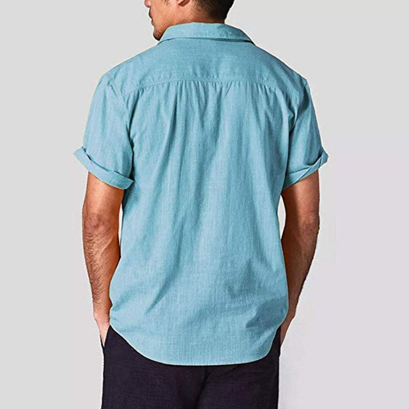 Herren lässiges Leinenhemd