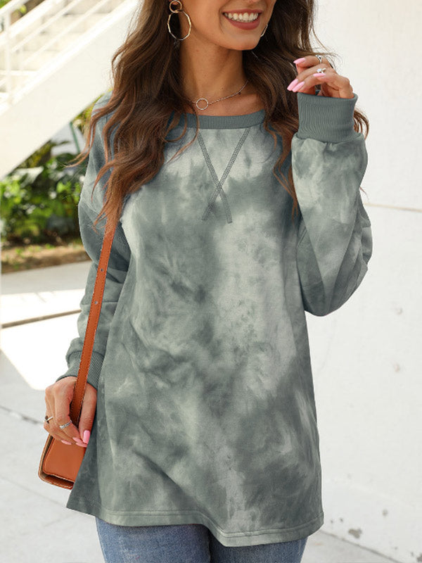 Jersey holgado con cuello redondo suelto