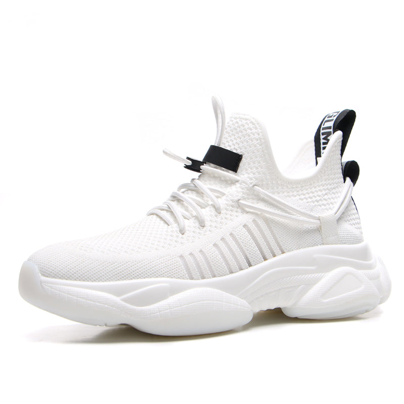 Botas de malla tejidas voladoras con cuerda