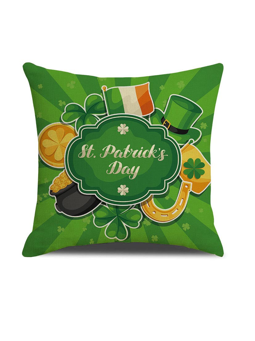 Funda de cojín para sofá de coche St. Para el día de patricio