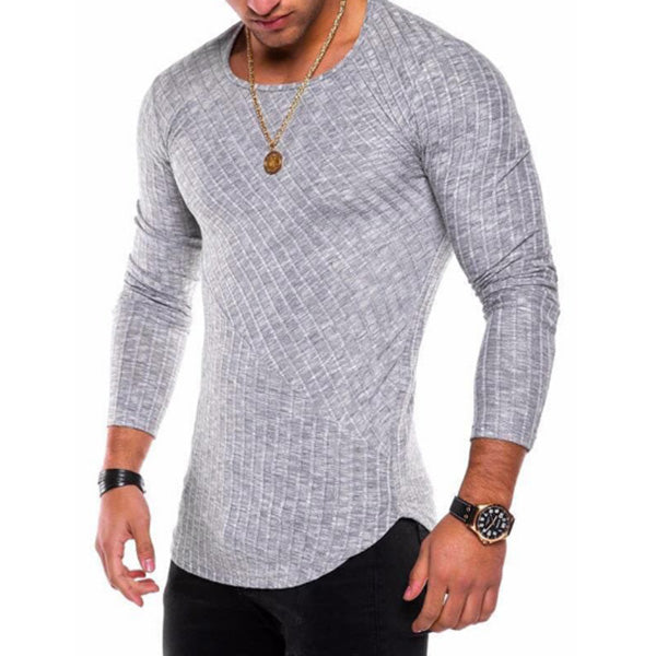 Camiseta de hombre con hilos a rayas