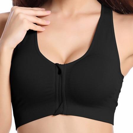 Zip front bra