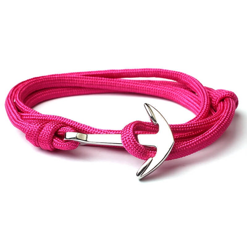 Navy stiliaus sidabrinė inkaro apyrankė