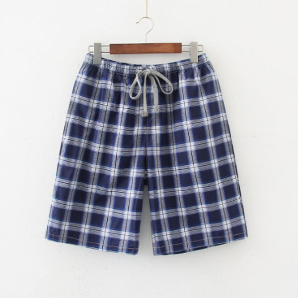 Pantalones cortos cómodos de algodón y lino para hombres