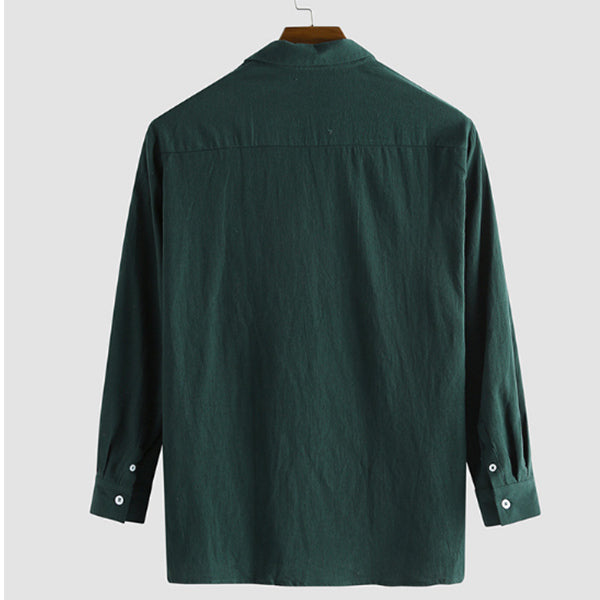 Camisa casual color natural para hombre