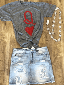 Camiseta estampada Queen of Hearts