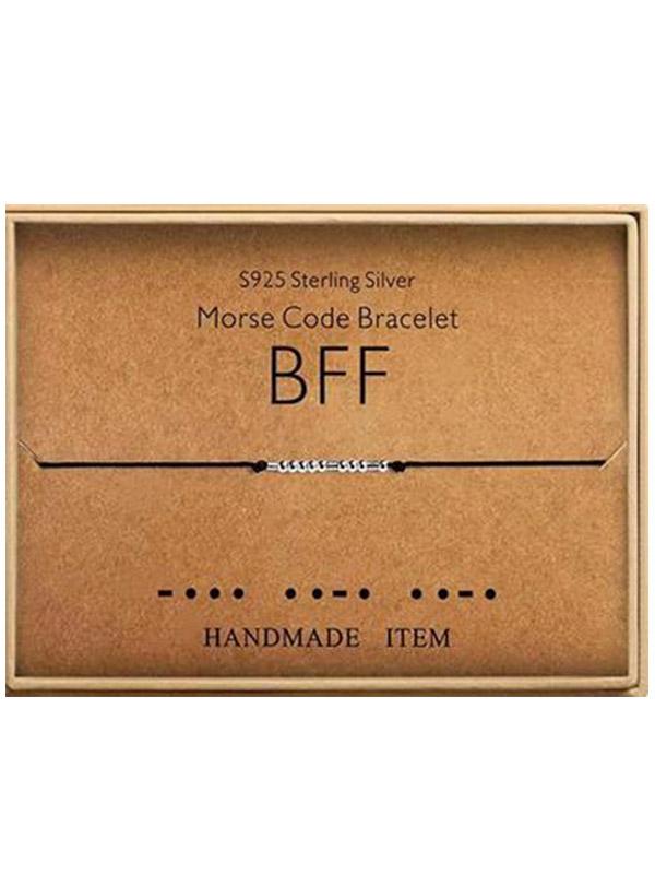 Morsecode Alphanumerisches Paar Armband